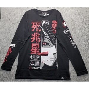 Killstar Deathstar Carpe Noctem Anime Long Sleeve Shirt Unisex XL Multi Graphic